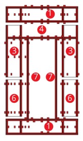 1 MOD KOREK FRAME+EXTENSION+P.LOK RAILS, ASK1607901PLS, Blackhawk