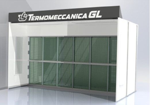 Atviro tipo dažymo kabina MINI, TERMOMECCANICA