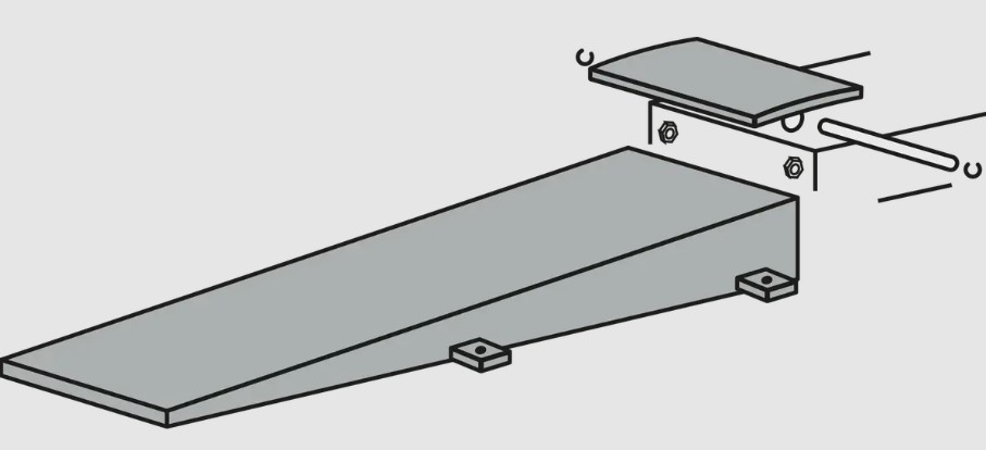Floor installation kit floor ramps: 2950mm, S800A12, RAVAGLIOLI