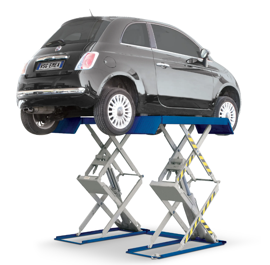 Double electro-hydraulic scissor lift, above ground installation 3T RAV518TQ, RAV.518TX.195081, RAVAGLIOLI