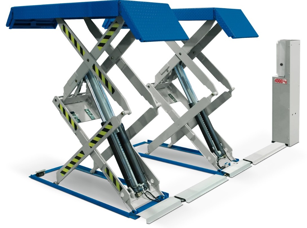 Double electro-hydraulic scissor lift, above ground installation 4T RAV540, RAV.540XX.195234, RAVAGLIOLI
