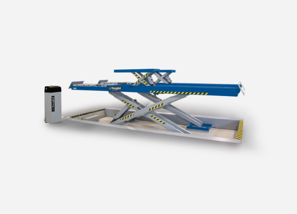 Electro-hydraulic scissor lift with axle lift, suitable for wheel alignment, 4.2T RAV640N.2.42ISI, RAV.640N2.193216, RAVAGLIOLI