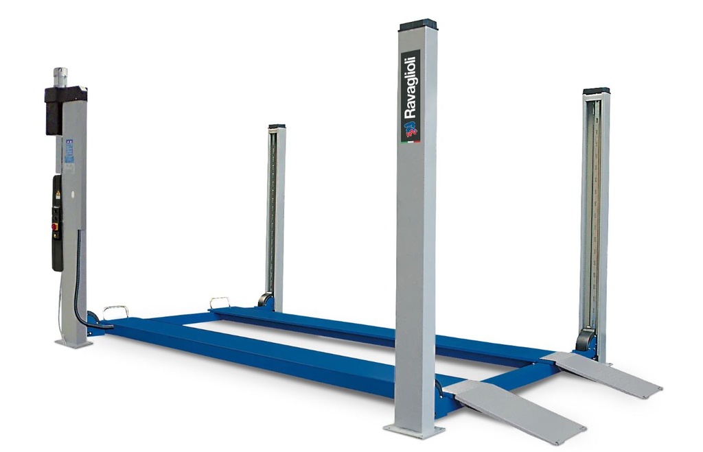 Electrohydraulic four-post lift RAV4350 3.5 t, electrohydraulic RAV.4350X.194022, Ravaglioli