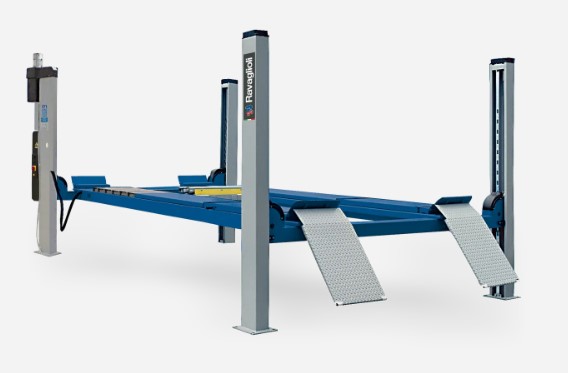Electrohydraulic 4-post lift with wheel alignment 5T , RAV.4502L.194206, RAVAGLIOLI