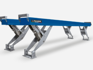 Elektrohidraulinis žirklinis sunkiasvorių transporto priemonių keltuvas, 35.000 kg kėlimo platformos 12000 mm įleižiamas į grindis, RAVAGLIOLI RAV835.12I, 