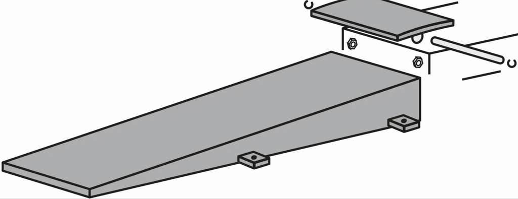 Floor installation kit floor ramps: 2950mm, S720A5, RAVAGLIOLI