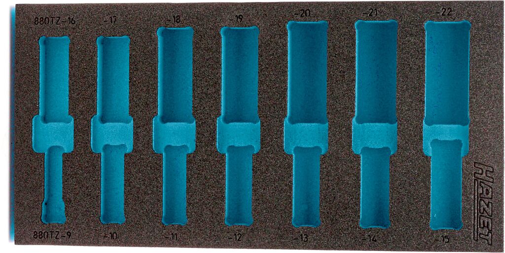 2-component soft foam insert - L x W: 342 mm x 172 mm (163-259L, HAZET)