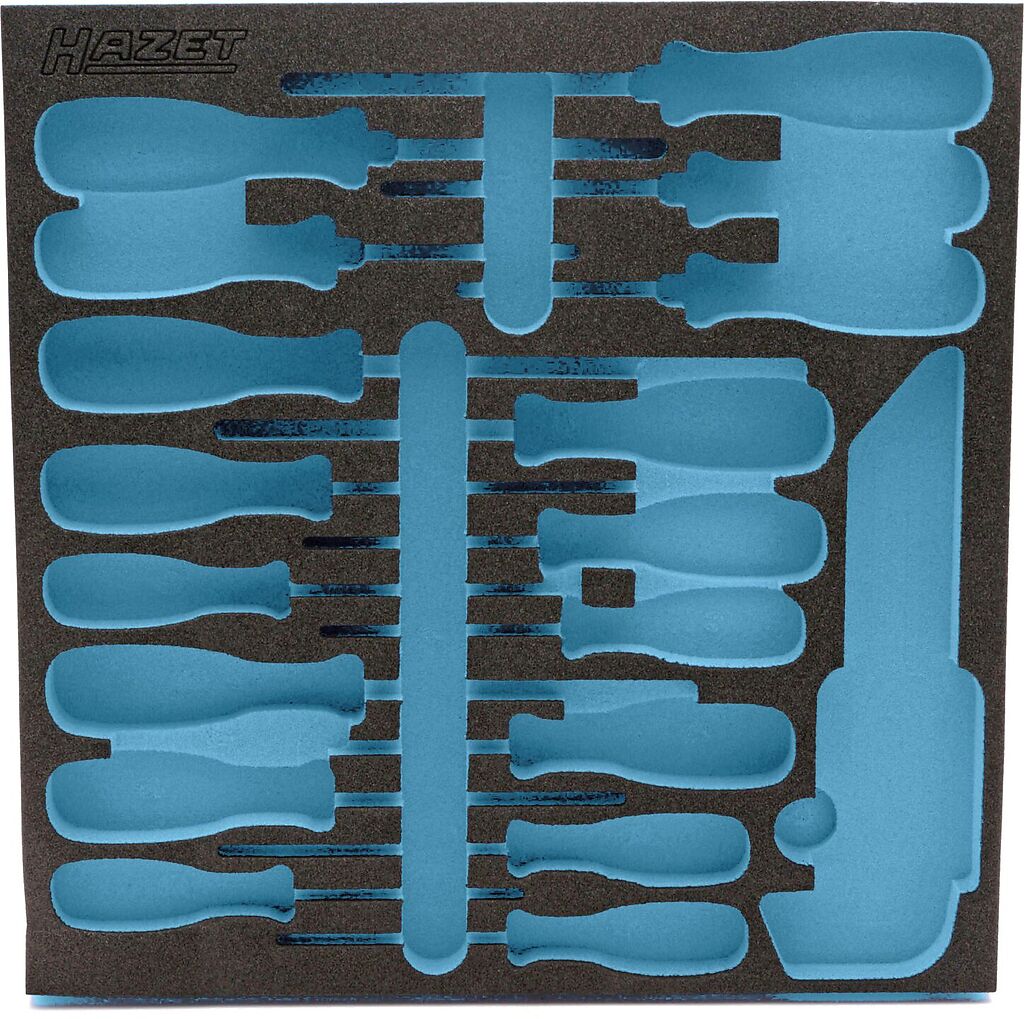 2-component soft foam insert - L x W: 344 mm x 342 mm (163-297L, HAZET)