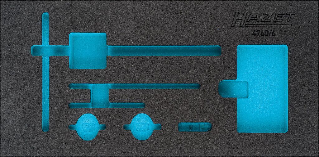 2-component soft foam insert - L x W: 342 mm x 172 mm (163-325L, HAZET)