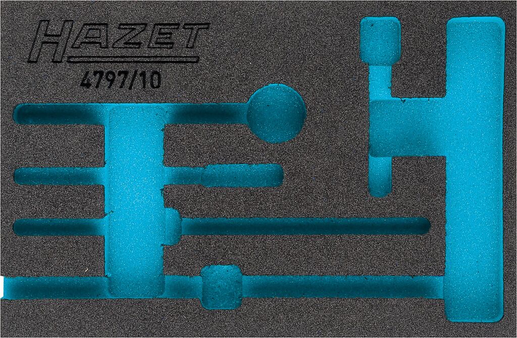 2-component soft foam insert - L x W: 172 mm x 114 mm (163-326L, HAZET)