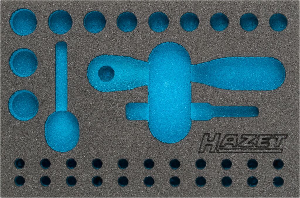 2-component soft foam insert - L x W: 172 mm x 114 mm (163-341L, HAZET)