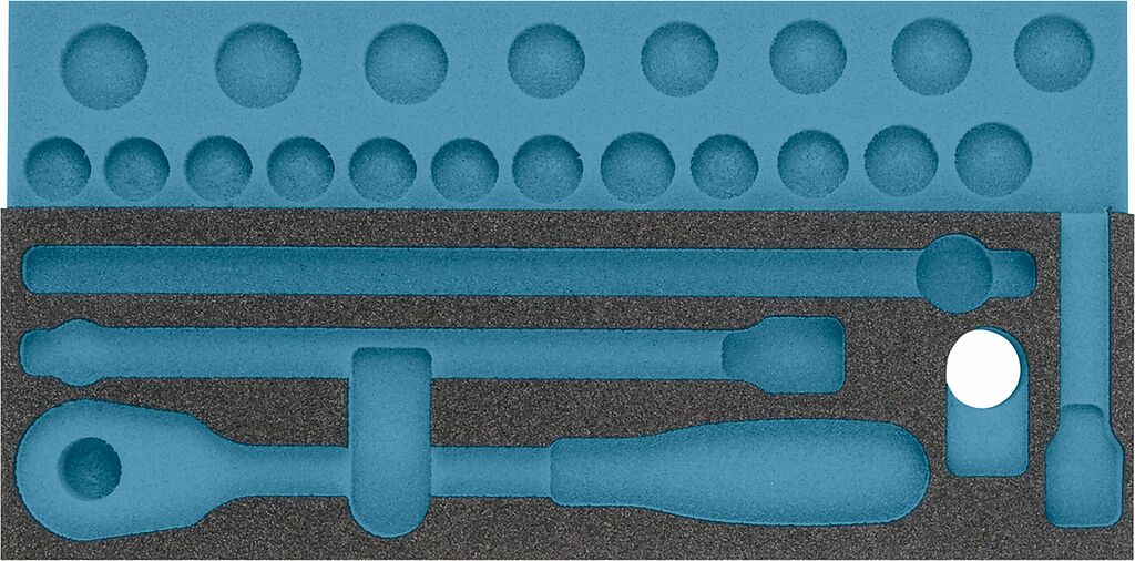 2-component soft foam insert - L x W: 342 mm x 172 mm (163-342L, HAZET)