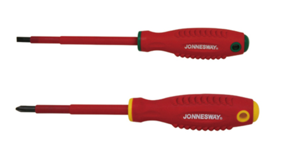 Izoliuotas atsuktuvas 1000 V, 5,5 x 125 mm, VDE/GS (DV14S5125, JONNESWAY)