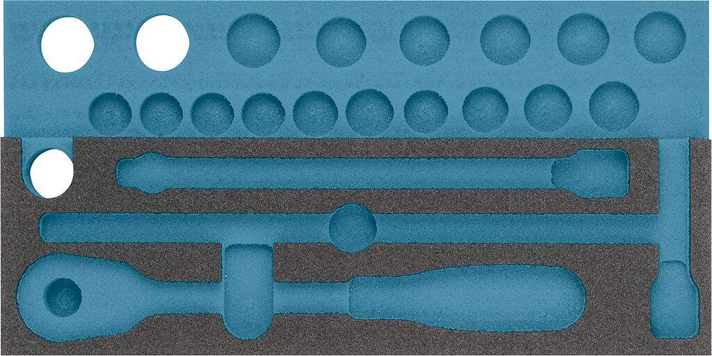 2-component soft foam insert - L x W: 342 mm x 172 mm (163-357L, HAZET)