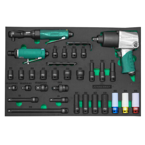 31PCS 1/2" DR. HEAVY DUTY AIR IMPACT WRENCH SET (JA-C231SV)