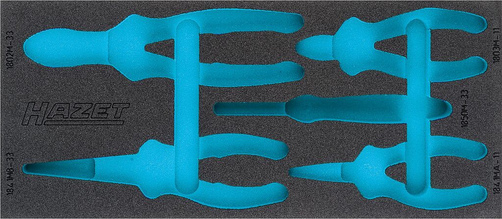 2-component soft foam insert - L x W: 392 mm x 172 mm (163-375L, HAZET)