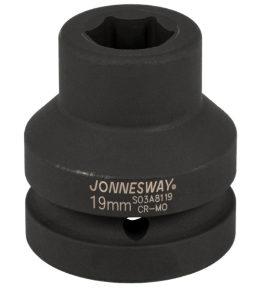 1"DR. 6PT IMPACT SOCKET SIZE: 19MM