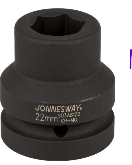 1"DR. 6PT SMŪGINIS GALVUTĖS RAKTAS DYDIS: 22MM (S03A8122, PRIDE)