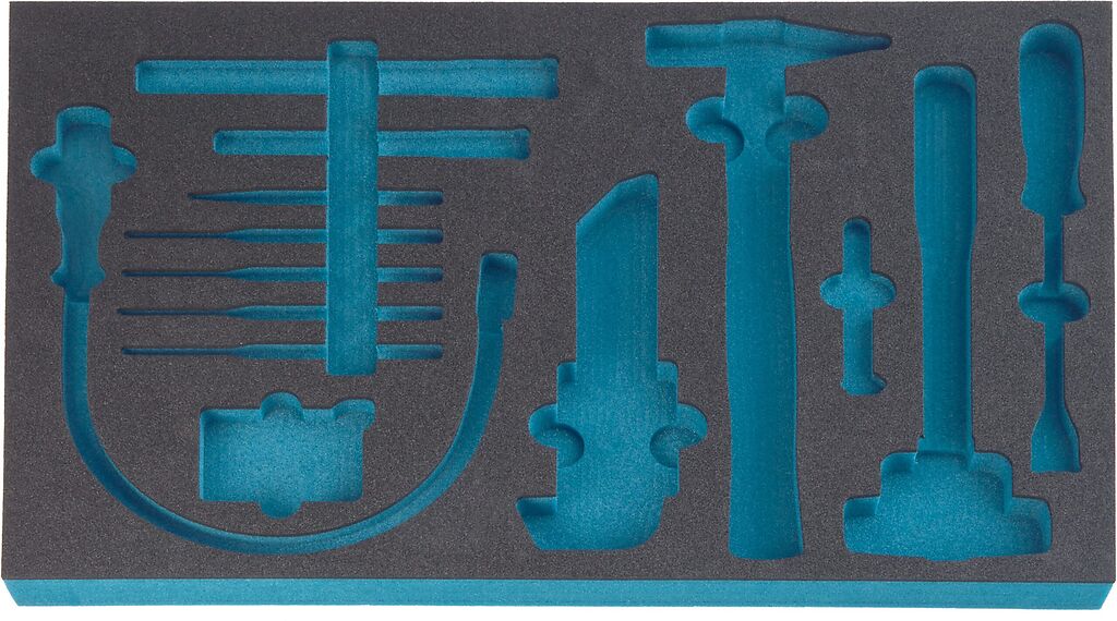 2-component soft foam insert - L x W: 519 mm x 342 mm (163-60L, HAZET)