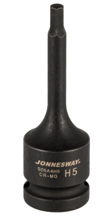 1/2"DR HEX BIT IMPACT SOCKET SIZE: H5, L: 78MM (S05A4H5, JONNESWAY)