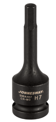 Smūginė galvutė su šešiabriauniu (HEX) antgaliu 1/2", dydis: H7, L: 78 mm (S05A4H7, JONNESWAY)