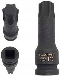 1/2"DR ŽVAIGŽDUTĖS ANTGALIS SMŪGINIS GALVUTĖ, DYDIS: T80, ILGIS: 78MM