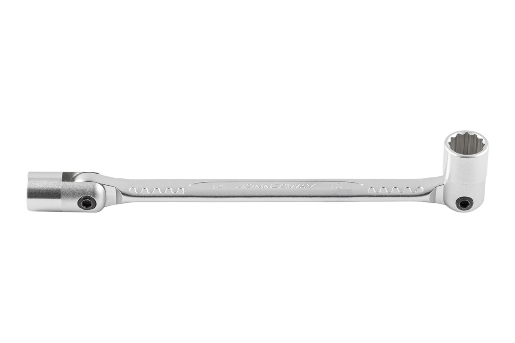 Double flexible socket wrench 14 x 15 mm, CR-V, matte (W43A1415, JONNESWAY)