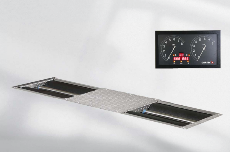 Roller brake tester for cars and vans BDE 204 K SmG 1000 Cartec