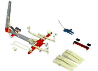 Kėbulo tiesinimo stendas Autorobot Micro C Silver set 15460