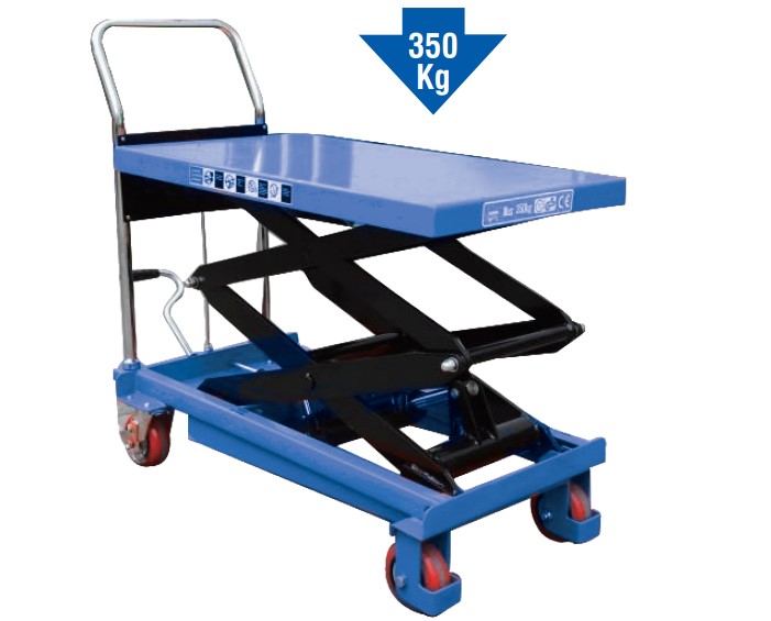 Scissor lift table trolley, 500 kg (05.084.28, SPIN)