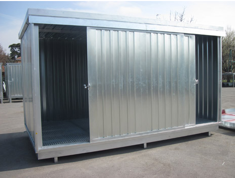 Galvanised steel container for lubricant storage 7000x2300 Flexbimec (8594/S, FLEXBIMEC)