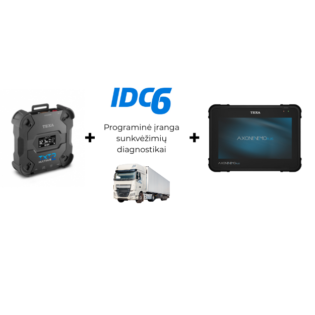 Sunkvežimių diagnostika komplektas Multihub 2 + IDC6 + Plančetė, TEXA