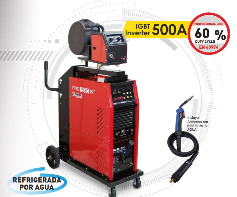 MIG - MAG - TIG suvirinimo aparatas STAYER MIG 500 BT (1.1510)