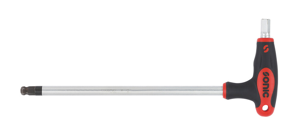 Hex key ball-end, L-handle, extra long 6 mm (1950206, SONIC)