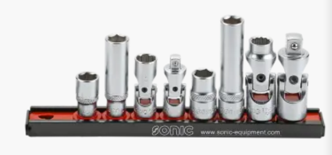 1/4 ir 3/8 Porsche 10mm galvučių komplektas (8vnt) 