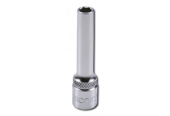 Flank socket 1/4" 6-point deep 5.5mm
