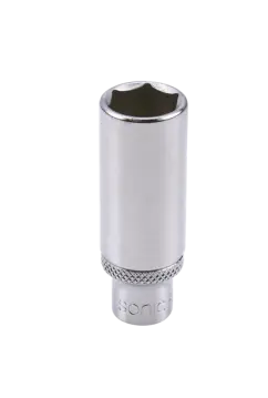 Flank socket 1/4" 6-point deep 9mm