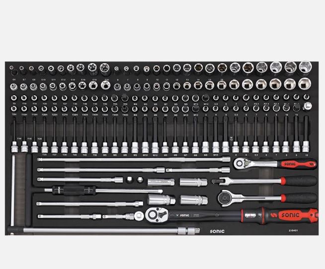 Įrankių komplektas į vežimėlius (164vnt) [216401] [216401]