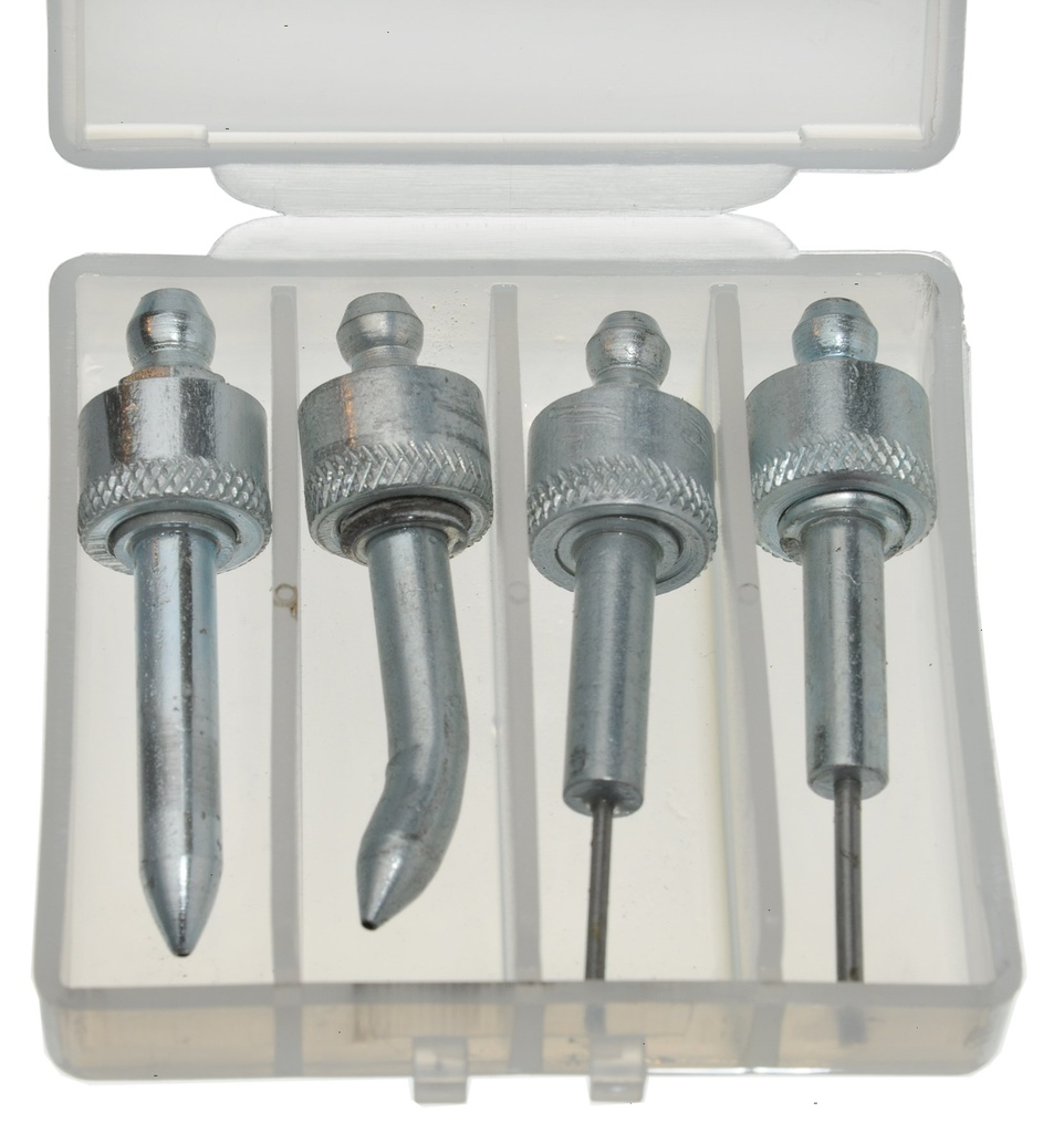 Needle nozzle kit of 4 different types. (26718, EUROLUBE)