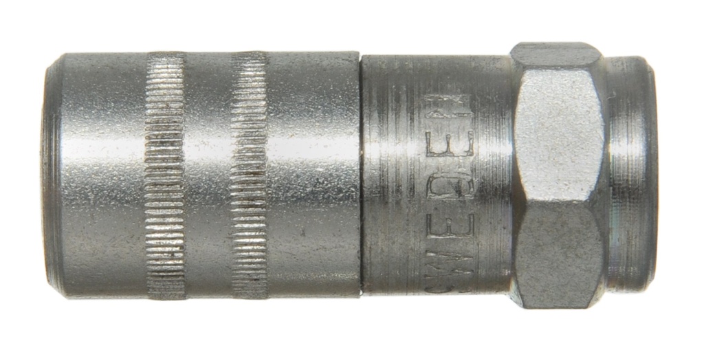 Grease connector Ø15mm 4 jaws (26721, EUROLUBE)