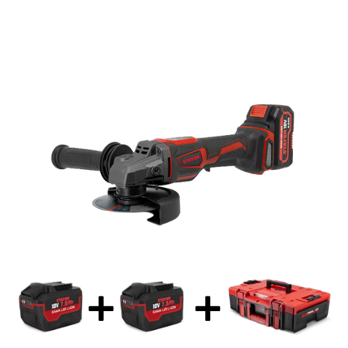 AGB XTREM 125 L2026 – akumuliatorinis kampinis šlifuoklis 18 V, 125 mm, 1.3980, Stayer