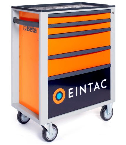Insulated tool set with trolley, 58 pcs, Eintac (EHV-GOLD)
