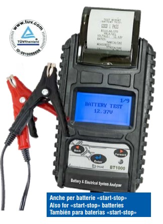 Digital battery / charging / starting system tester with printer (04.003.14, MARCO TOOLS)
