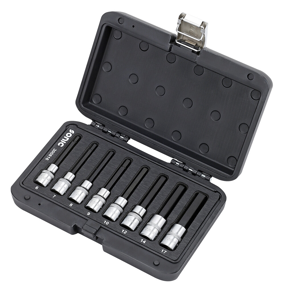 1/2 socket set with hex bits (8pcs) (300816, SONIC)