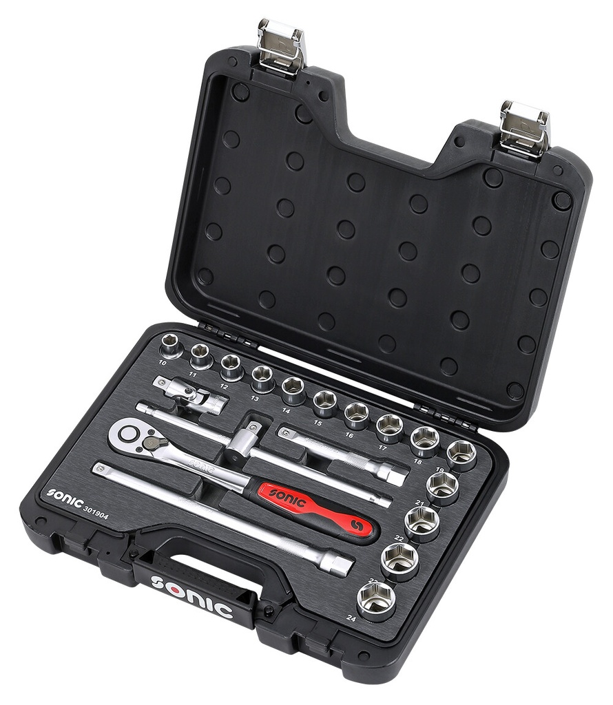 BMCS 1/2 Socket Set (19 pcs) (301904, SONIC)
