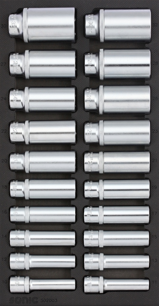 Įrankių komplektas į vežimėlius, 20vnt. SONIC EQUIPMENT (302003, SONIC)