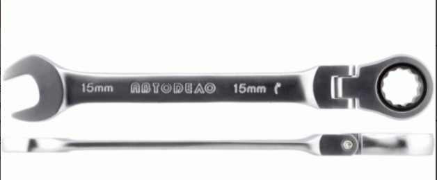 Kombinuotas raktas su lankstoma terkšle, 22x22 mm, 30222, AVTODELO