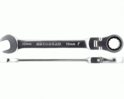 Combination ratcheting wrench, flexible head, 23x23 mm, AVTODELO (30223, BALTWERK)
