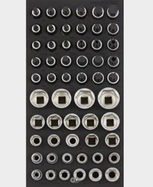 Įrankių komplektas į vežimėlius (56vnt) 