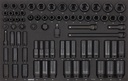 Smūginių galvučių (3/8'' ir 1/2'') komplektas vežimėliams, 73vnt., SONIC EQUIPMENT (307302, SONIC)